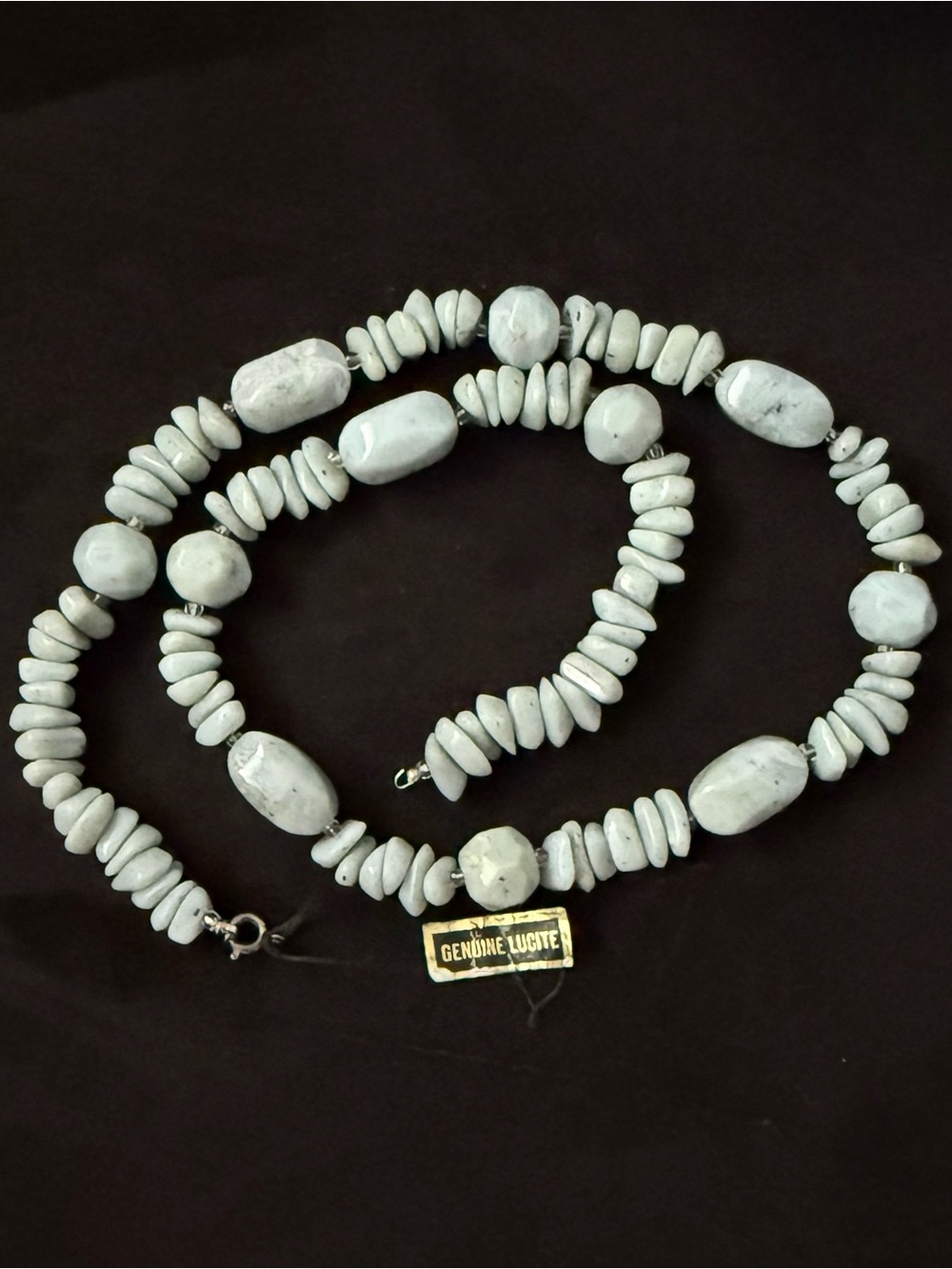 NWT Vintage Genuine Lucite Necklace